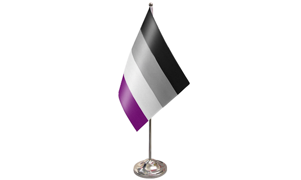 Asexual Satin Table Flag