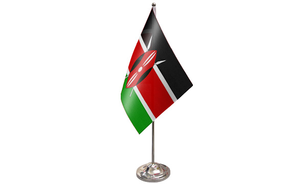 Kenya Satin Table Flag