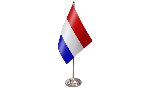 Netherlands Satin Table Flag