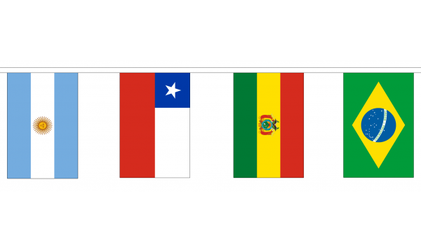 12 South American Nations Bunting