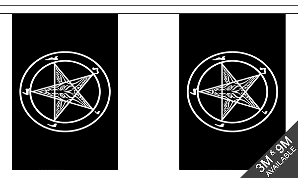 Baphomet Church of Satan Bunting