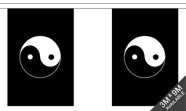 Yin Yang (Black) Bunting