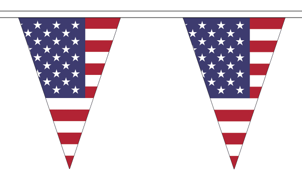 USA (United States) Triangle Bunting