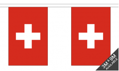 10 Metres 33ft Switzerland Swiss Flag Bunting 