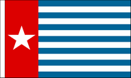 West Papua Table Flags
