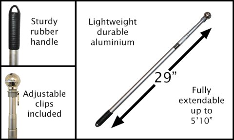 Hand Held Telescopic Pole