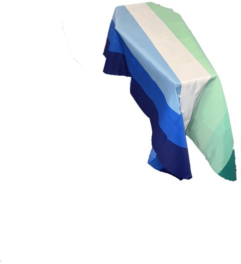 Gay Male Striped Table Flag