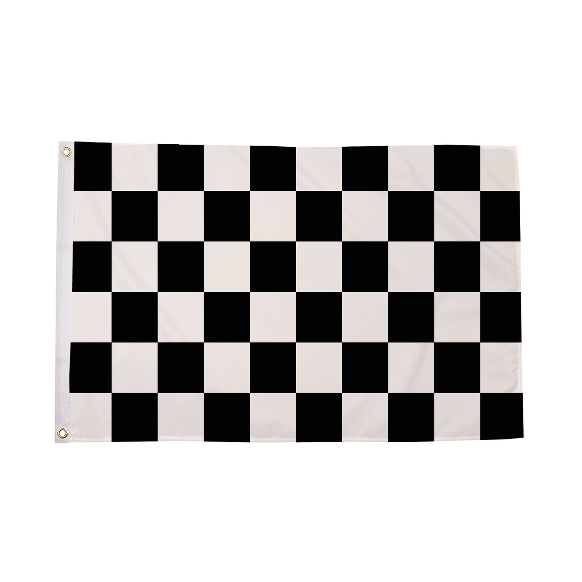 Black and White Check Flag