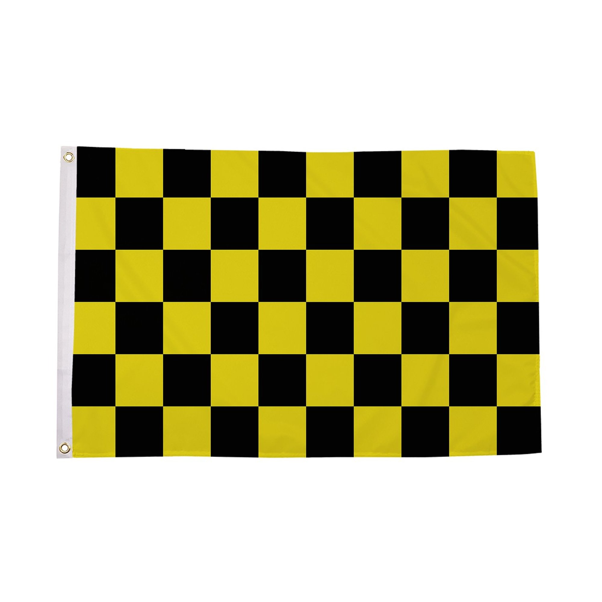 Black and Yellow Check Flag