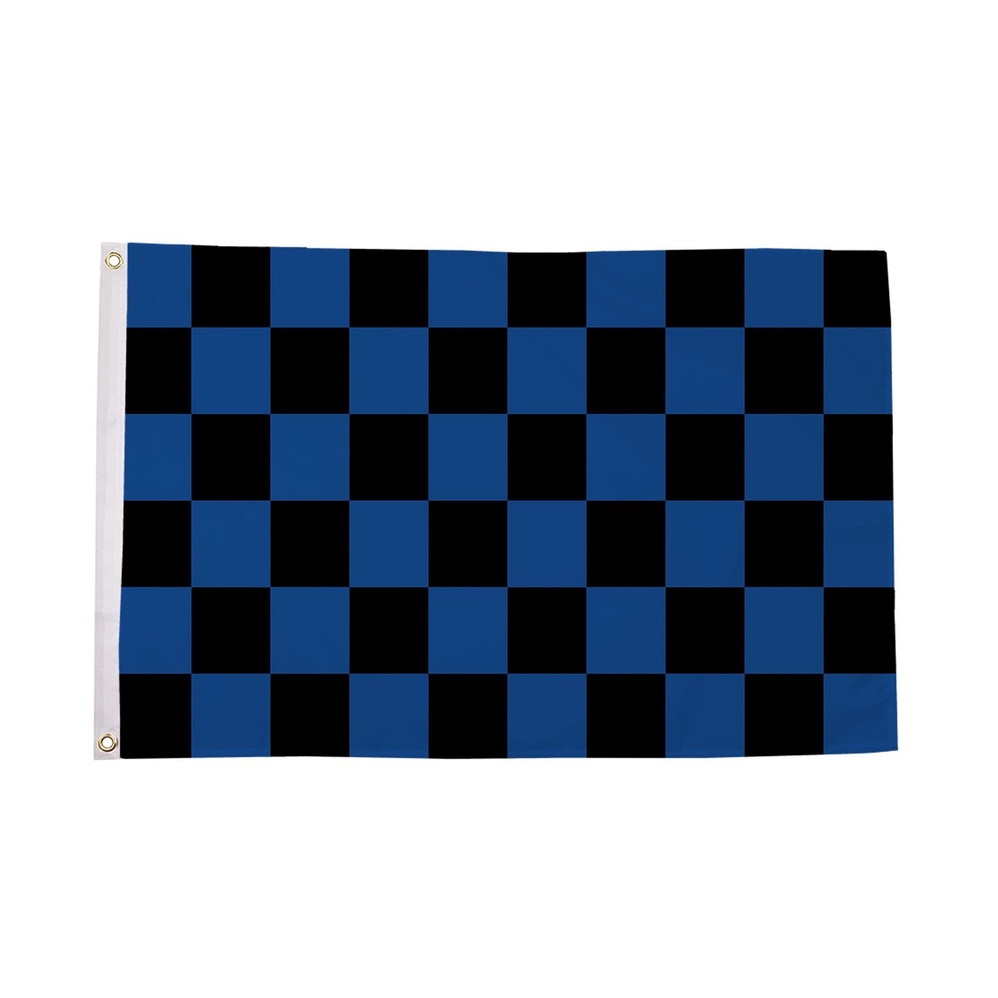 Blue and Black Check (Sleeved) Flag