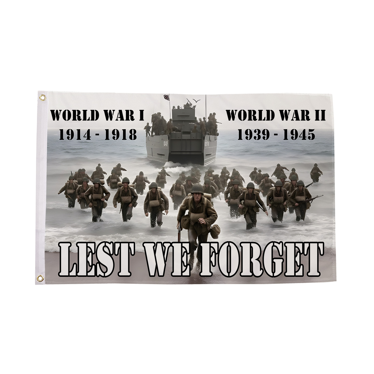 D-Day Lest We Forget Flag