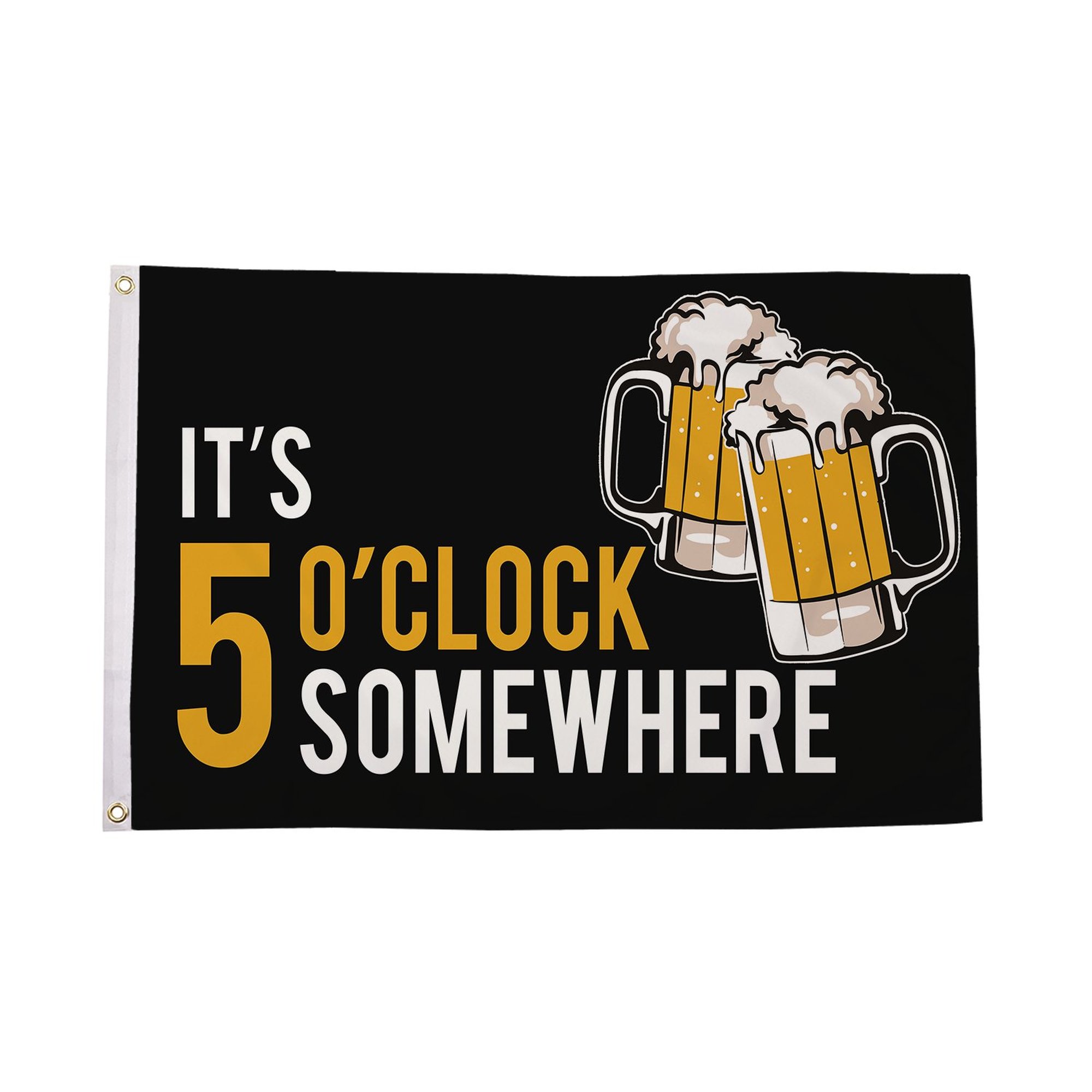It's 5 o'clock Somewhere Beer Flag