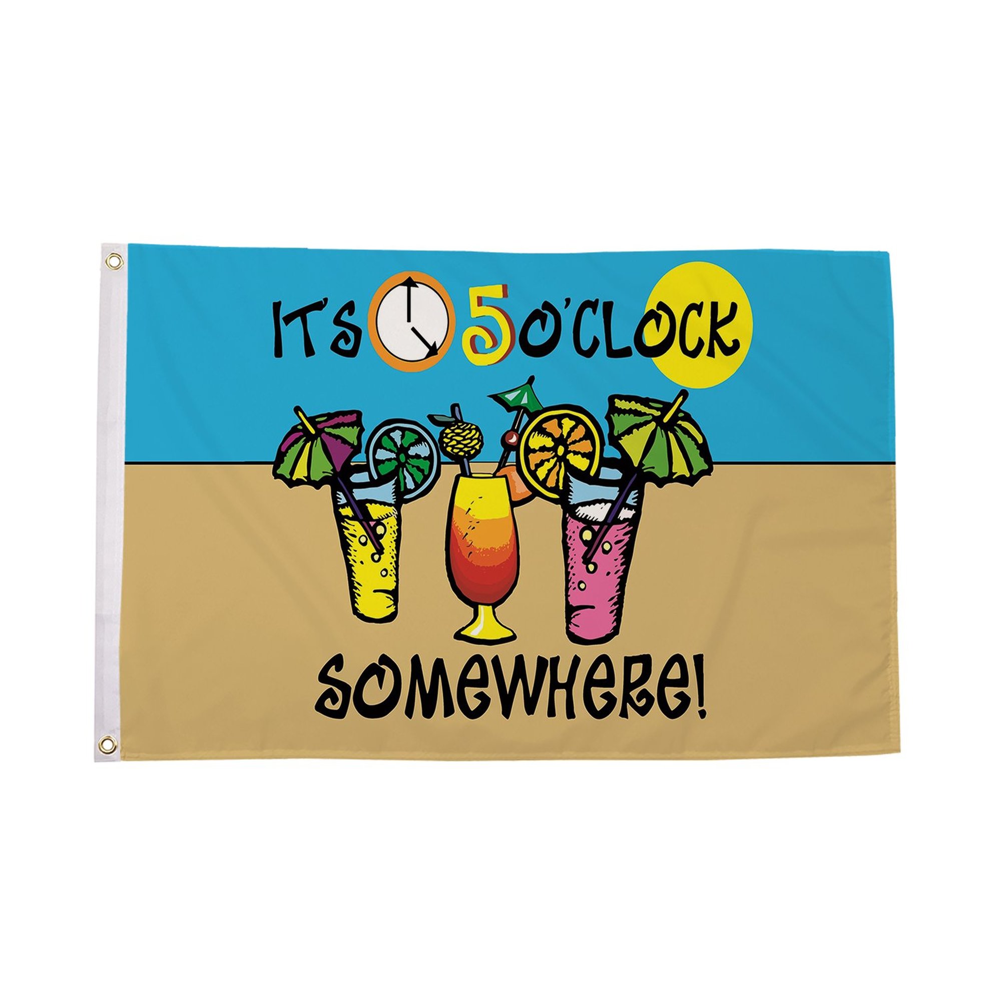 It's 5 o'clock Somewhere Cocktails (C) Flag