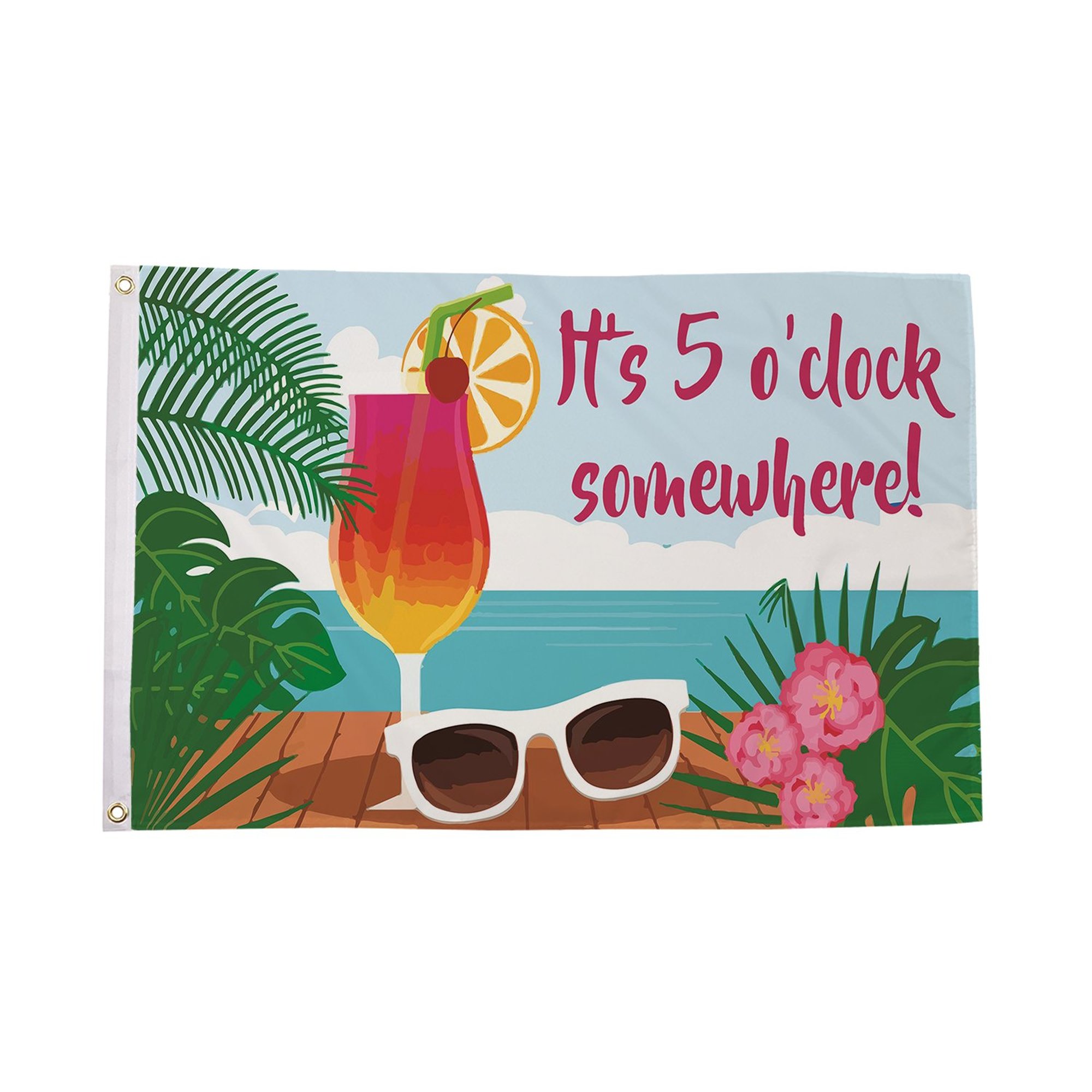 It's 5 o'clock Somewhere Sunglasses (D) Flag