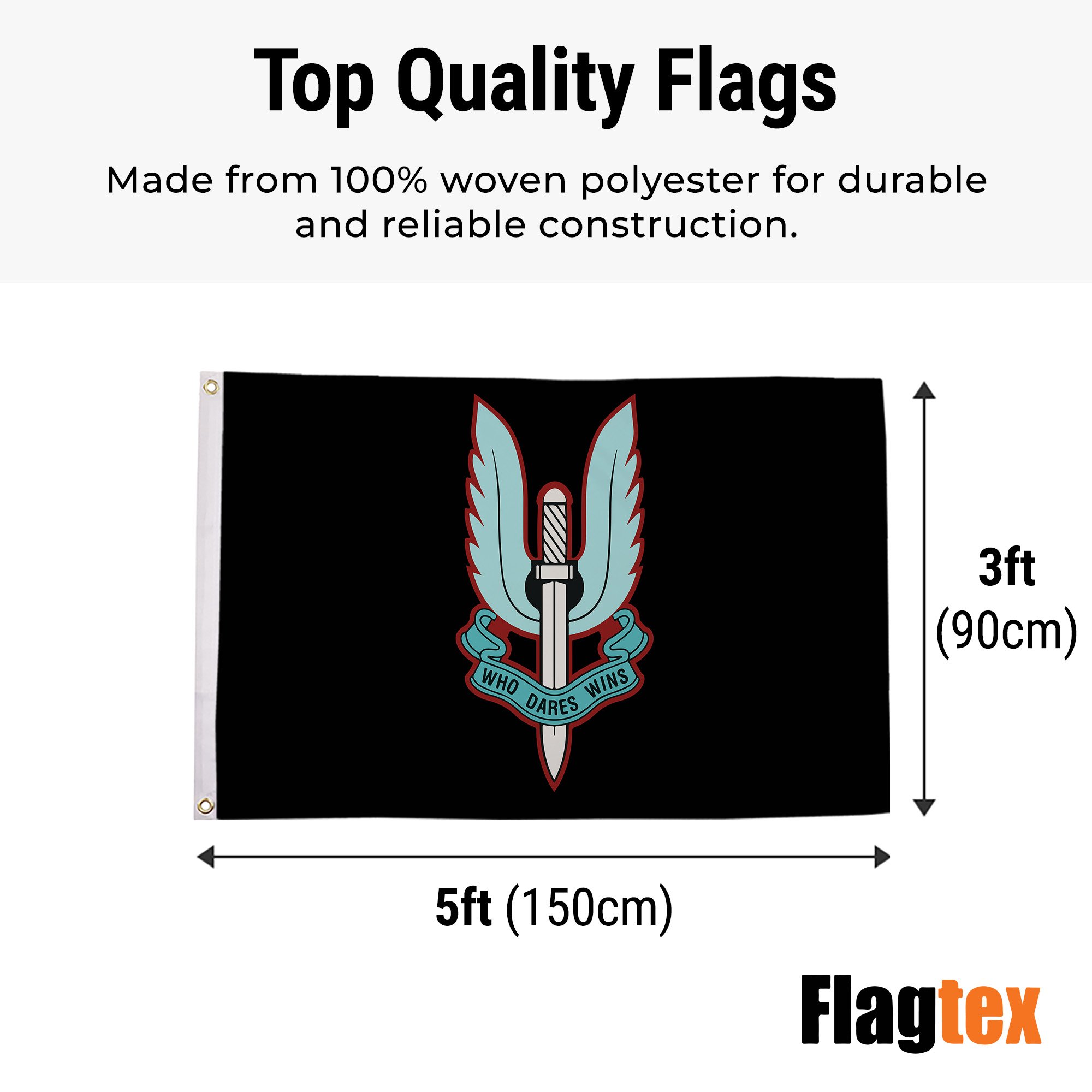 Bandiera Special Air Service (SAS) Regno Unito - AZ FLAG, 150x90cm, Poliestere 100D Per Interni/Esterni