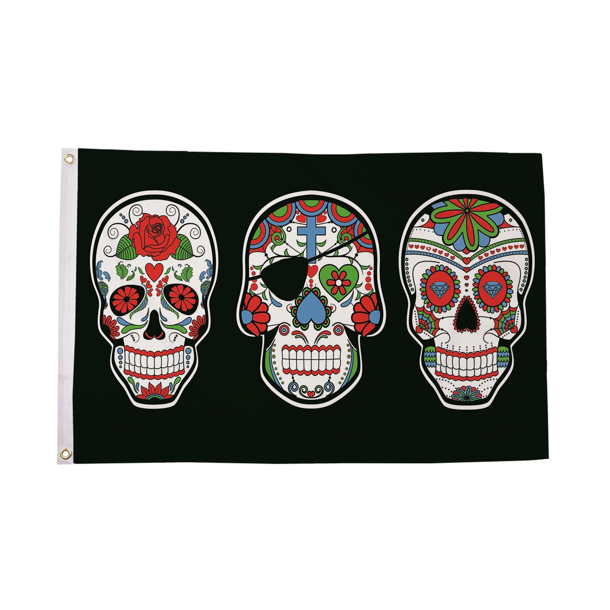 Sugar Skulls (Day of The Dead) Flag