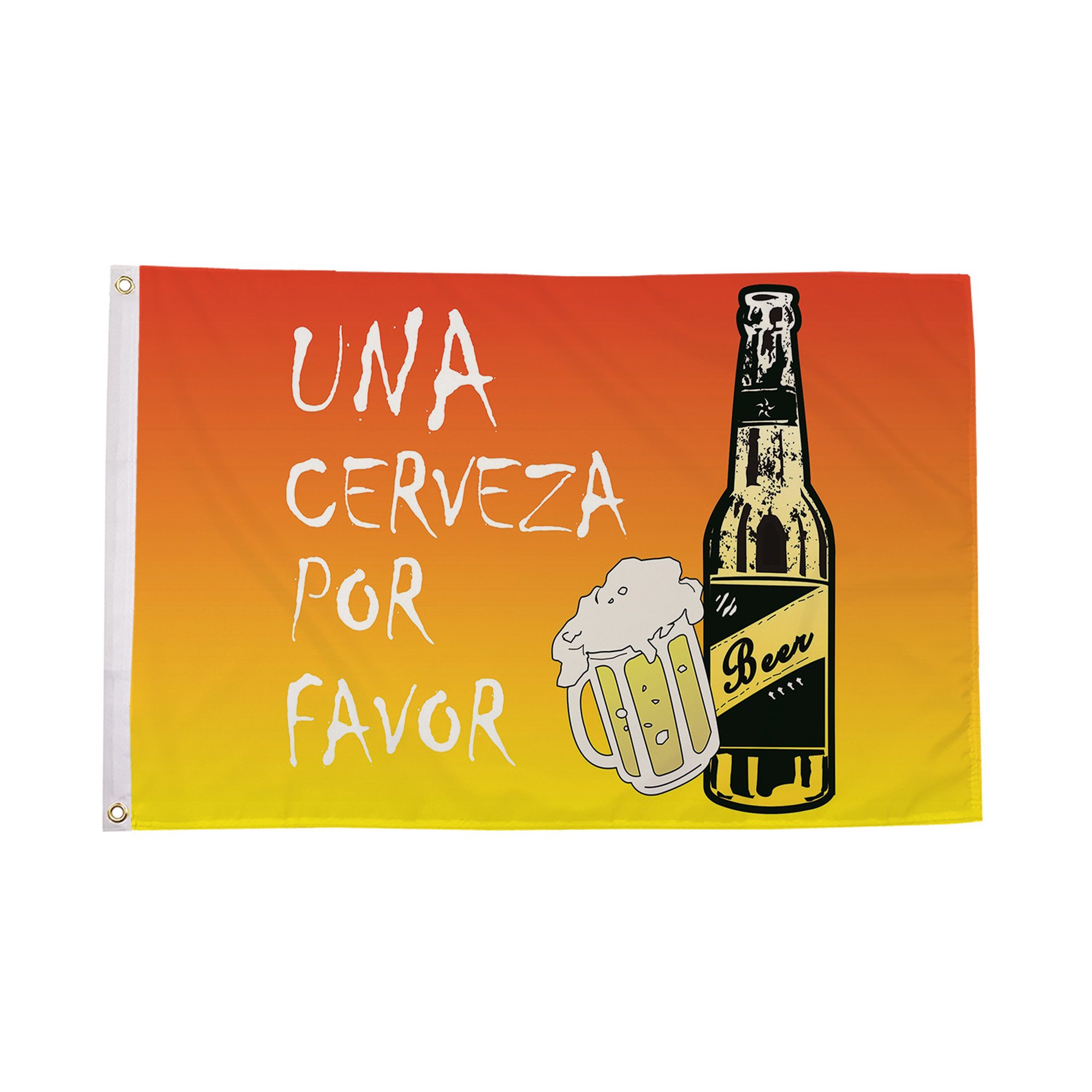Una Cerveza Por Favor Flag