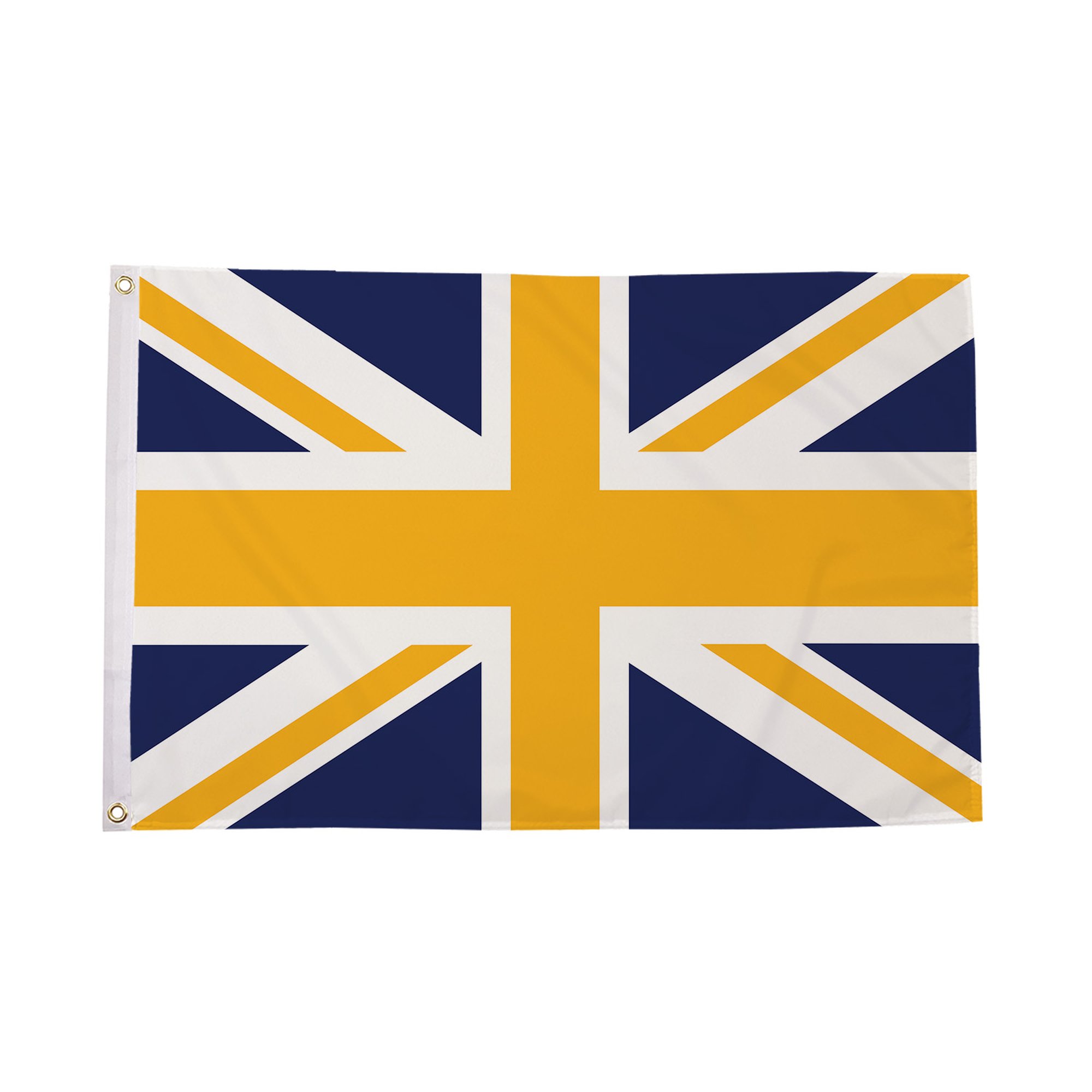 Union Jack Blue and Yellow Flag