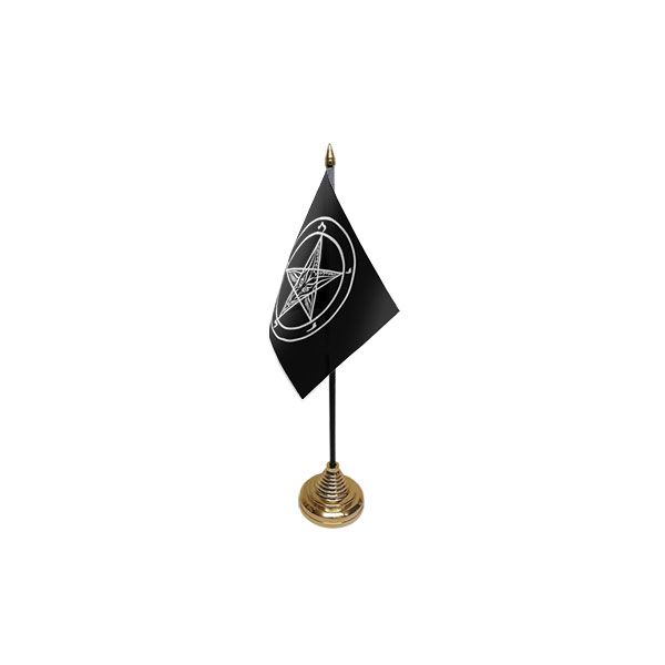 Baphomet Church of Satan Small Table Flag