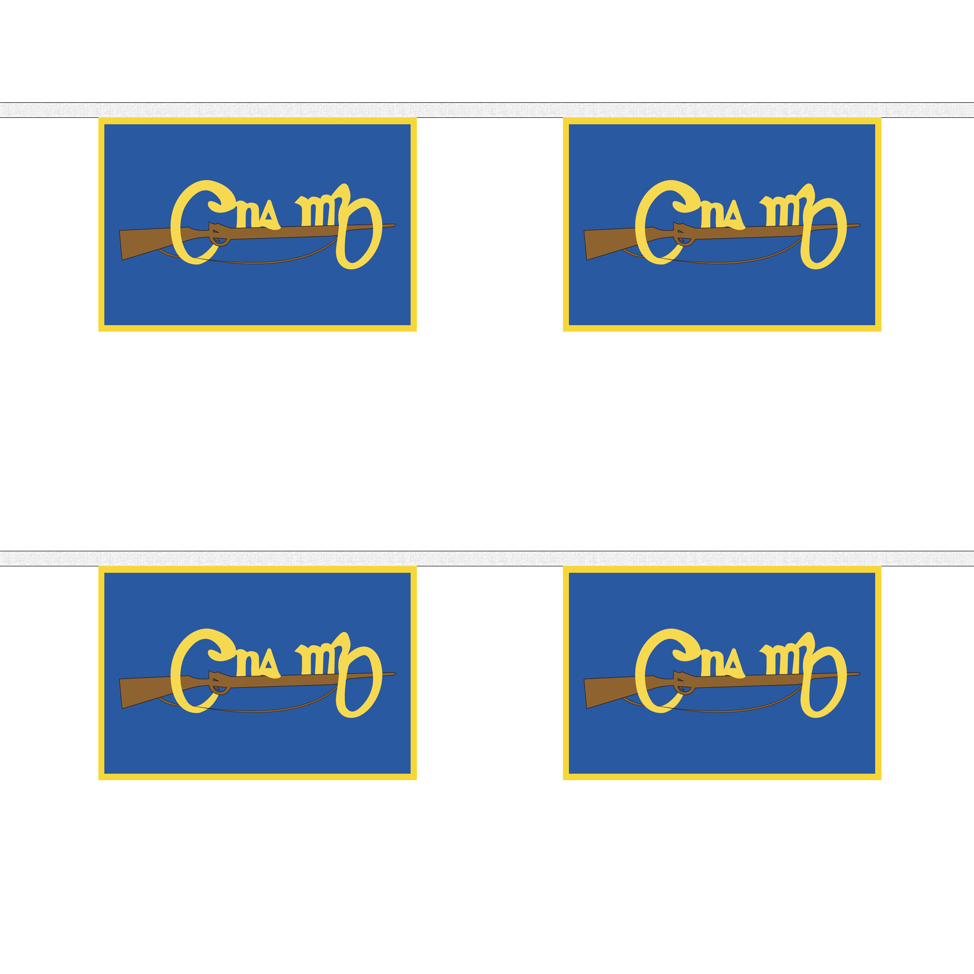 Cumann na mBan Horizontal Rectangular Bunting