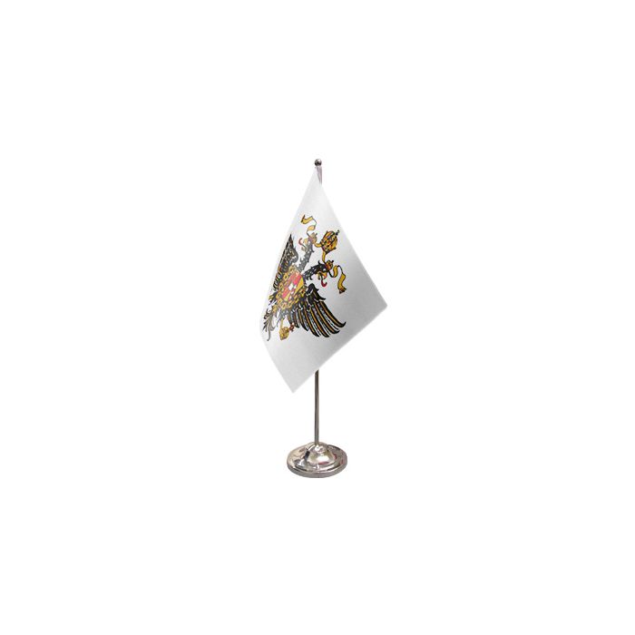 1st The Queens Dragoon Guards Satin Table Flag – 9x6in (22.5 x 15 cm)