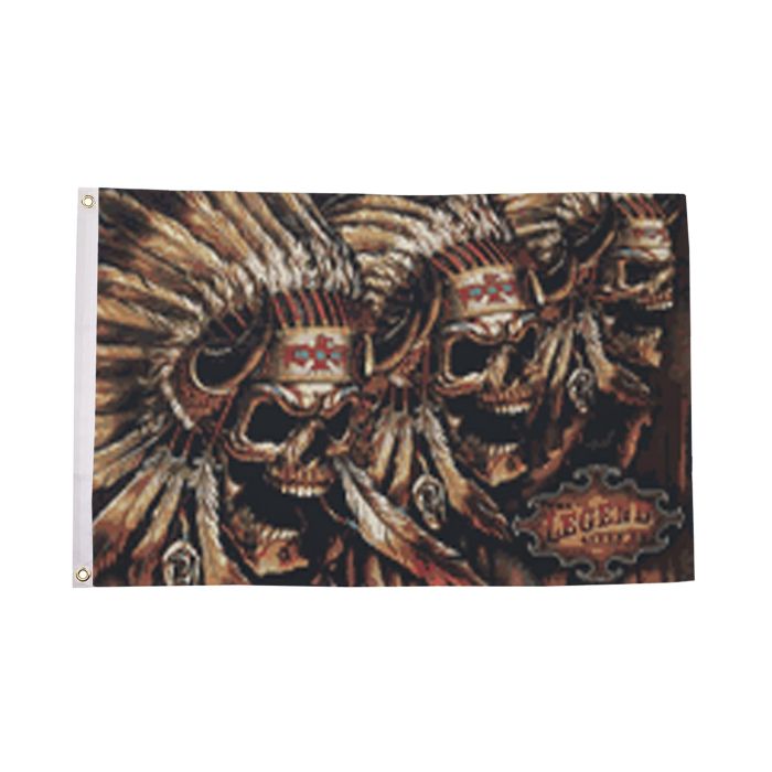 Skull Indian Flag