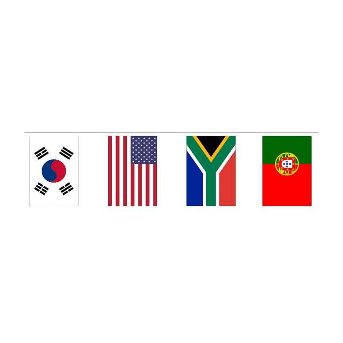 32 Multi Nation Bunting