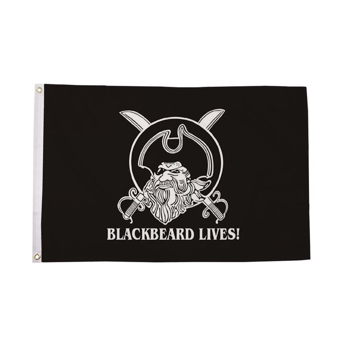 Blackbeard Lives Flag