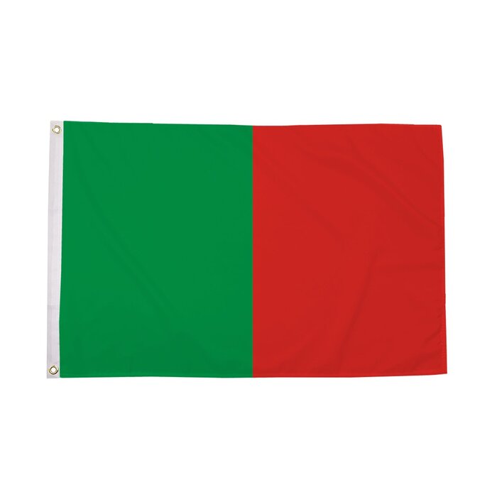 Green and Red Irish County Flag