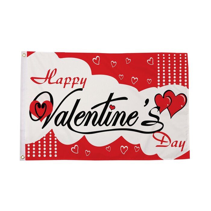 Happy Valentines Day Flag