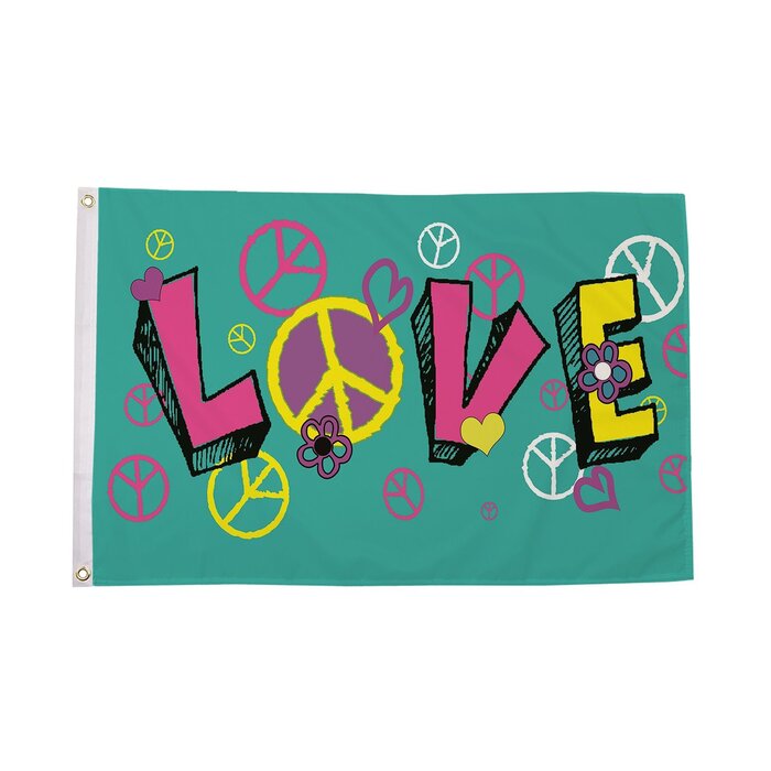 LOVE Peace Flag
