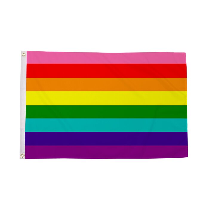 Original 8 Striped Rainbow Flag