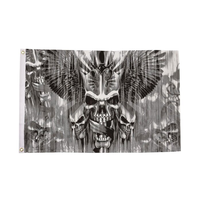 Skull with Sword Flag