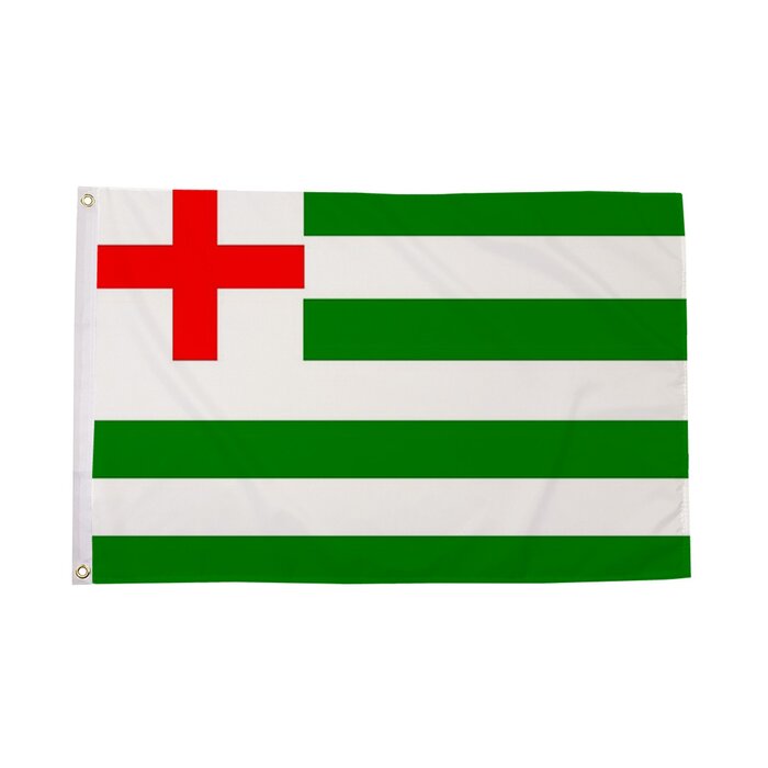 Striped Ensign Green/White Flag