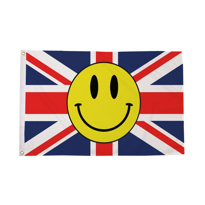 Union Jack Smiley Face Flag