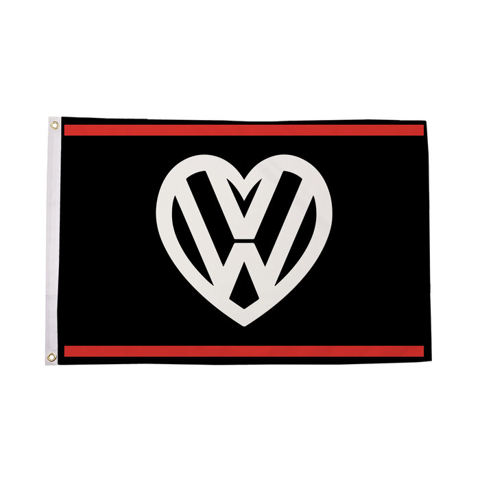 VW Black and Red Flag