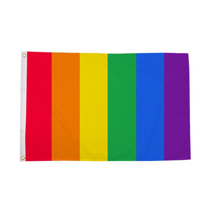 Vertical Rainbow Flag