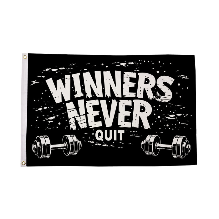 Winners Never Quit Flag