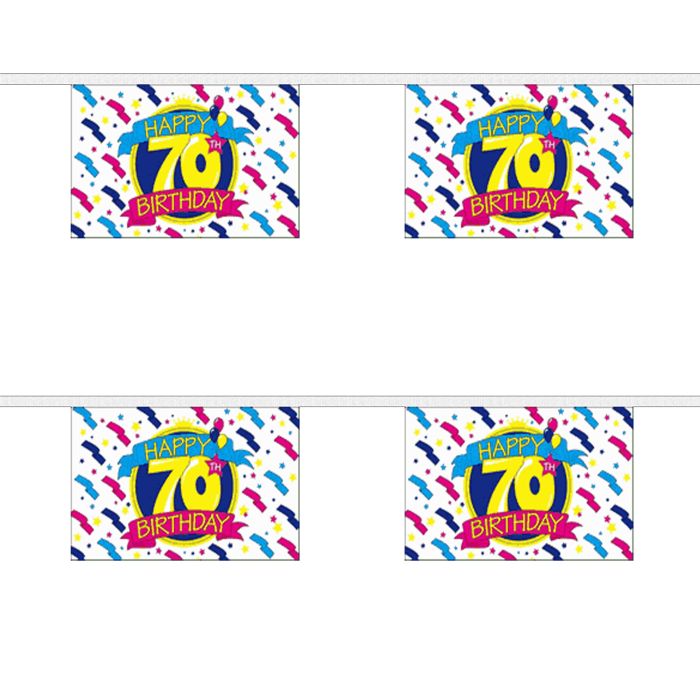 Happy 70th Birthday Bunting