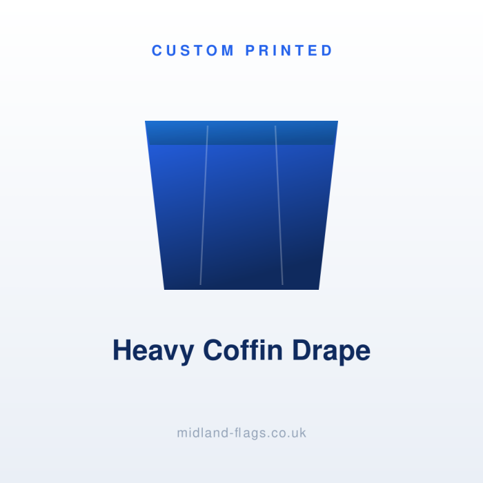 Heavy 210gsm Coffin Drape