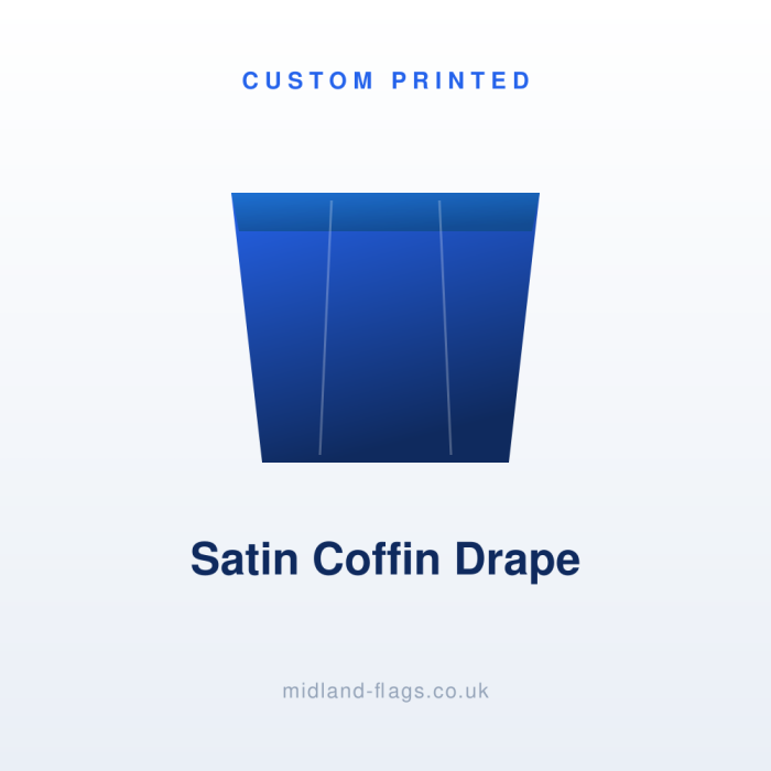Satin Coffin Drape