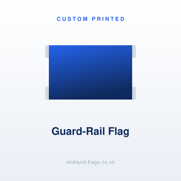 Custom Printed Crowd / Guard-Rail Flag