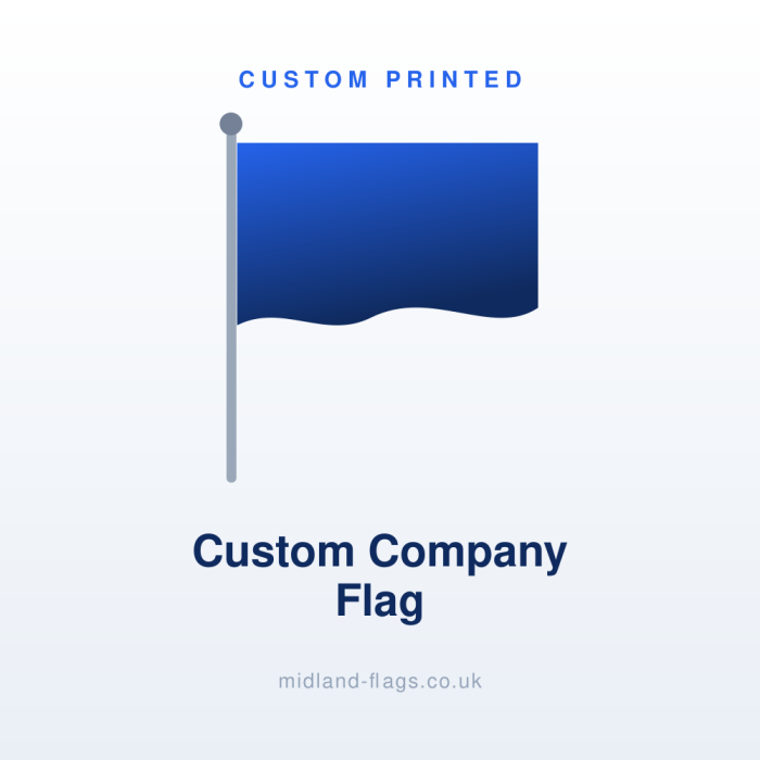 Custom Printed Company / Logo Flag