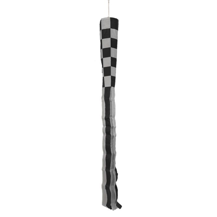 Black and White Check Windsock