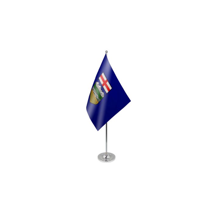 Alberta Satin Table Flag – 9x6in (22.5 x 15 cm)