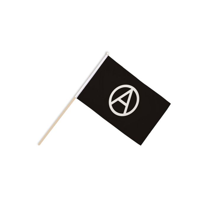 Anarchy Large Wooden Table Flag – 18x12in (45 x 30 cm)