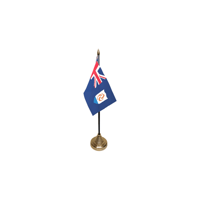 Anguilla Table Flag – 6x4in (15 x 10 cm)