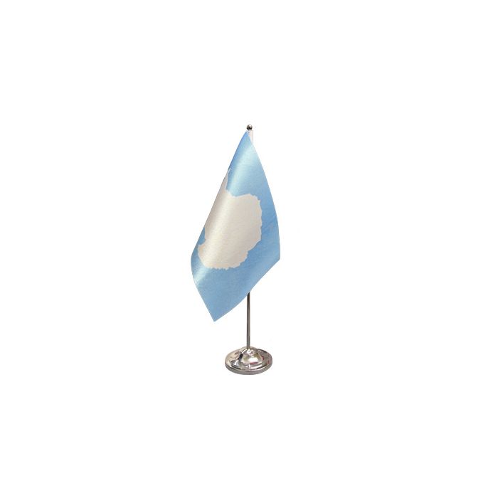 Antarctica Satin Table Flag – 9x6in (22.5 x 15 cm)