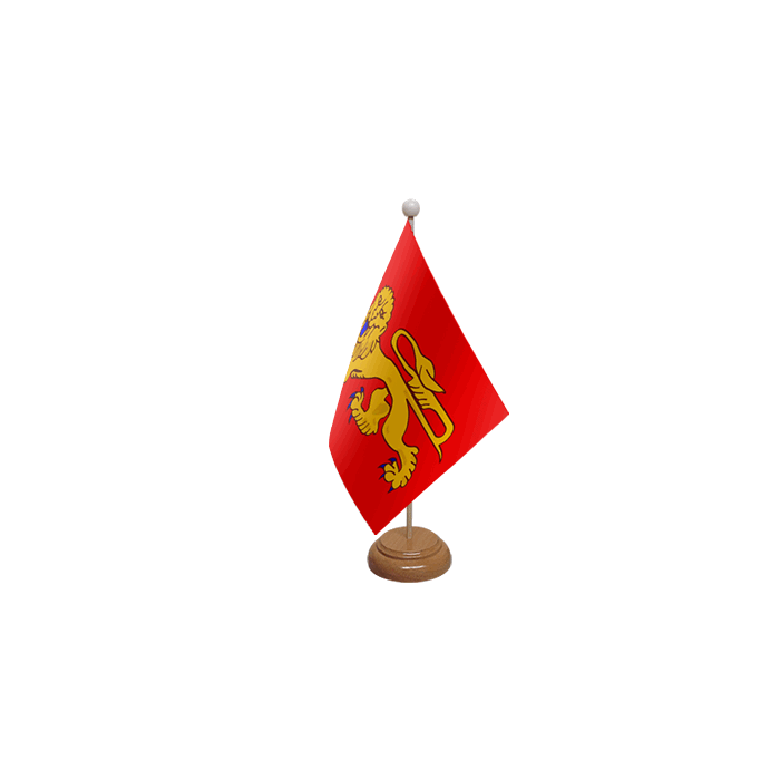 Aquitaine Wooden Table Flag – 9x6in (22.5 x 15 cm)