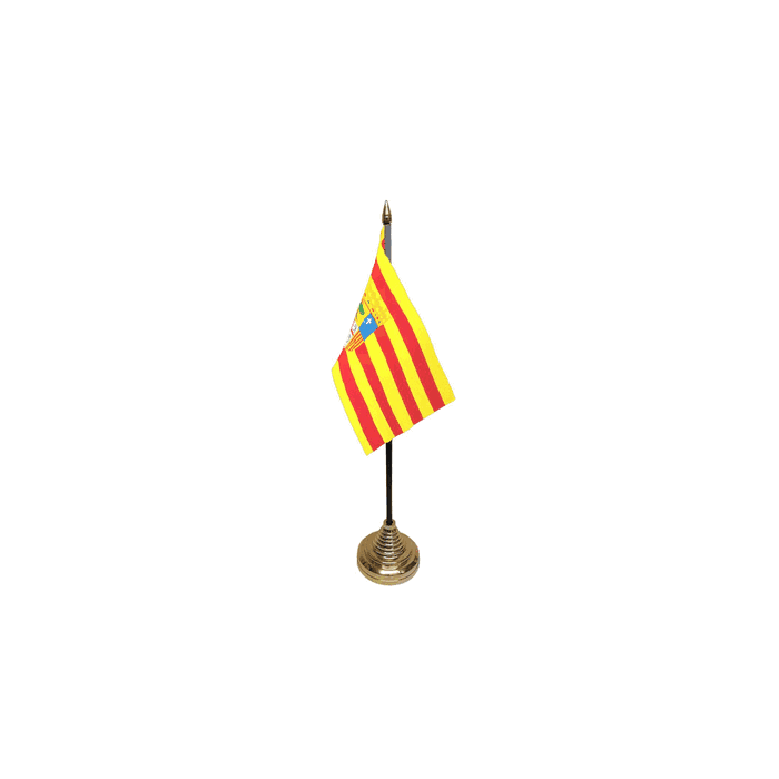 Aragon Table Flag – 6x4in (15 x 10 cm)